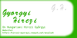 gyorgyi hirczi business card